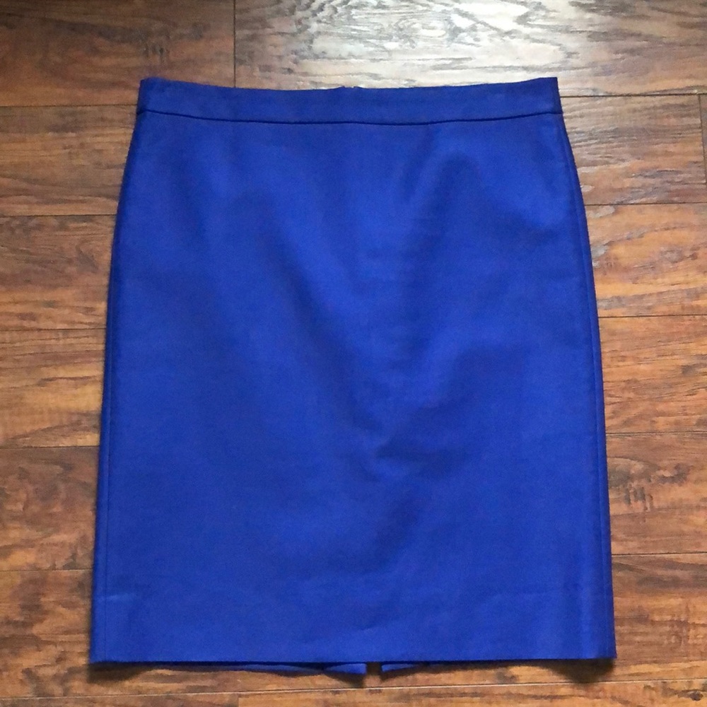 J. Crew No. 2 Pencil Skirt in cobalt blue